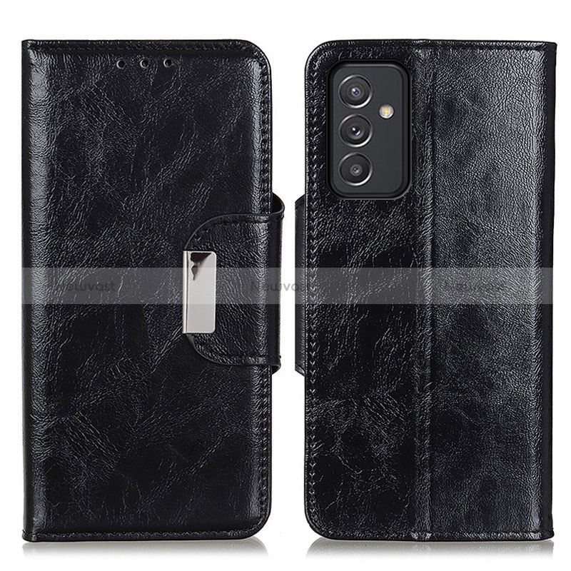 Leather Case Stands Flip Cover Holder N04P for Samsung Galaxy A15 4G