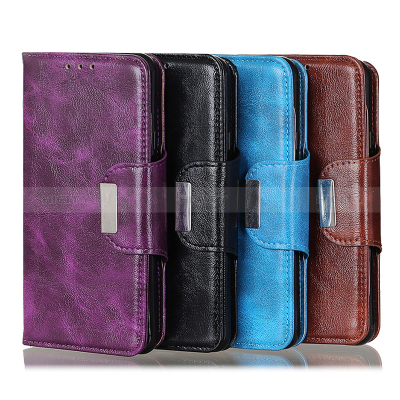 Leather Case Stands Flip Cover Holder N04P for Samsung Galaxy M13 4G