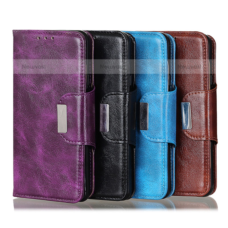 Leather Case Stands Flip Cover Holder N04P for Samsung Galaxy M52 5G