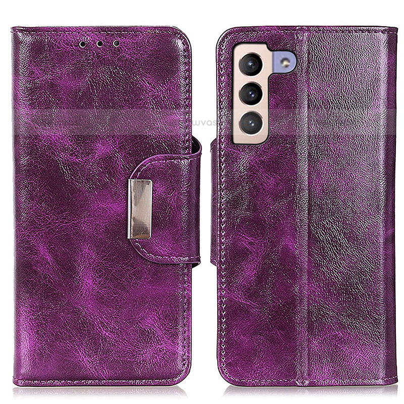 Leather Case Stands Flip Cover Holder N04P for Samsung Galaxy S21 FE 5G