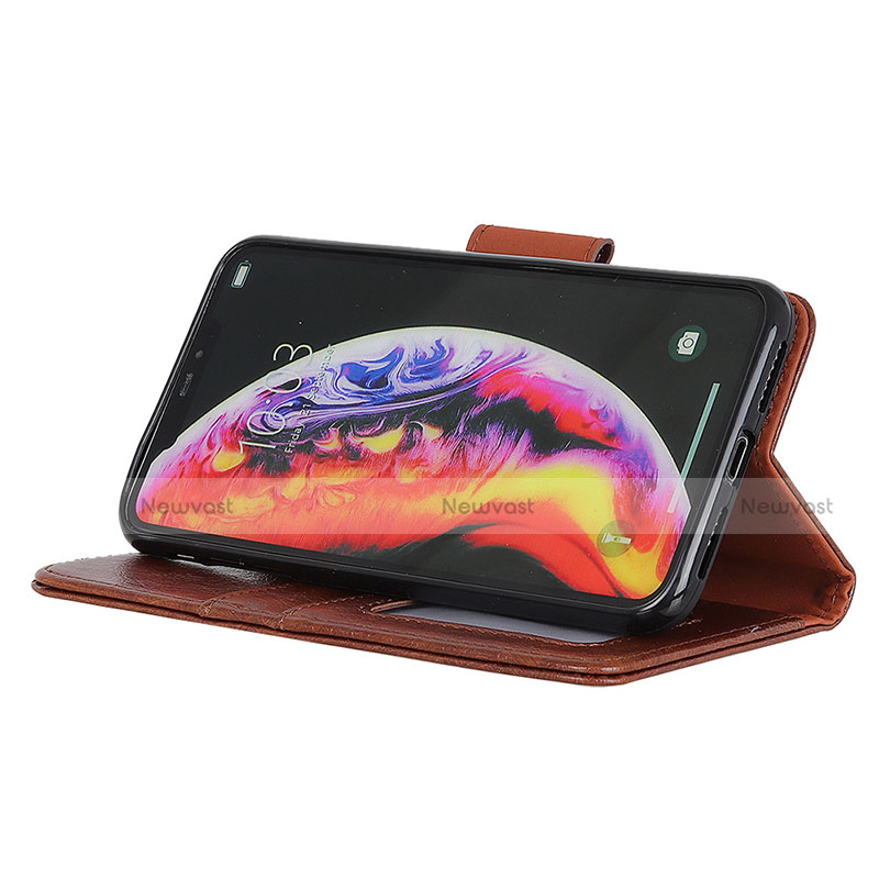 Leather Case Stands Flip Cover Holder N05P for Motorola Moto G Pure