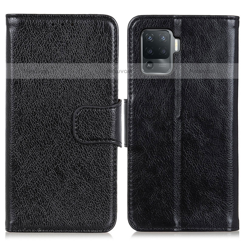 Leather Case Stands Flip Cover Holder N05P for Oppo A94 4G