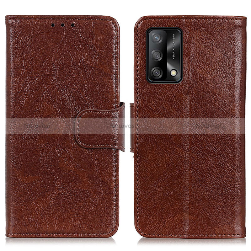 Leather Case Stands Flip Cover Holder N05P for Oppo A95 4G