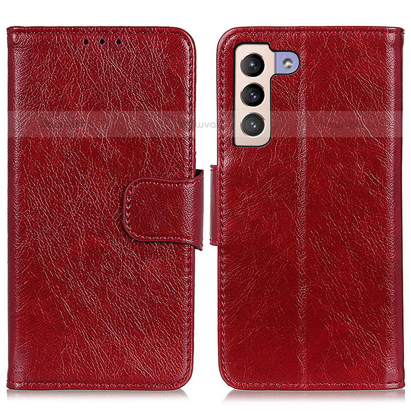 Leather Case Stands Flip Cover Holder N05P for Samsung Galaxy S21 FE 5G