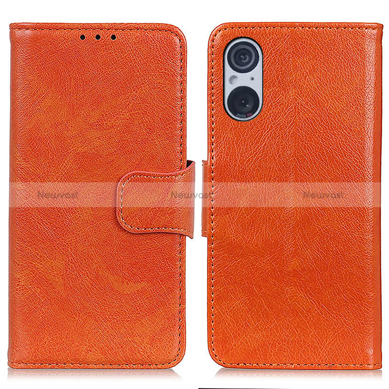 Leather Case Stands Flip Cover Holder N05P for Sony Xperia 5 V