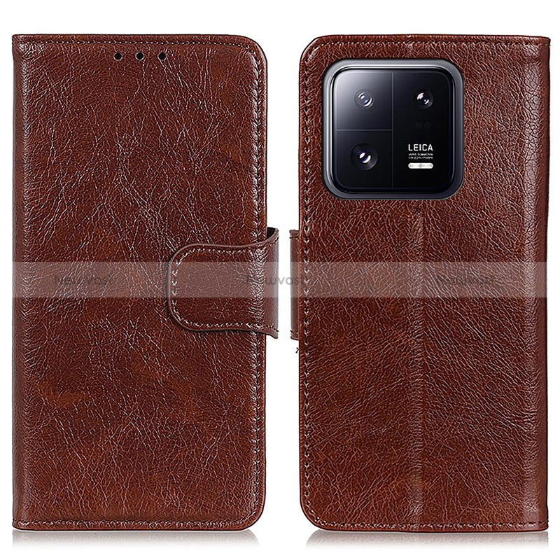 Leather Case Stands Flip Cover Holder N05P for Xiaomi Mi 13 5G