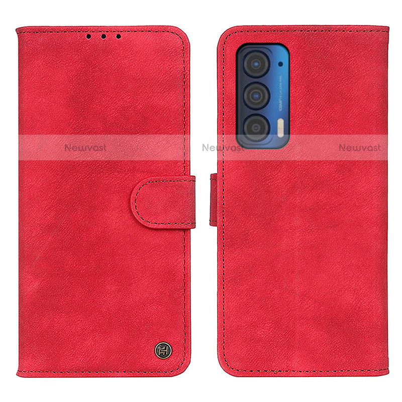 Leather Case Stands Flip Cover Holder N06P for Motorola Moto Edge (2021) 5G