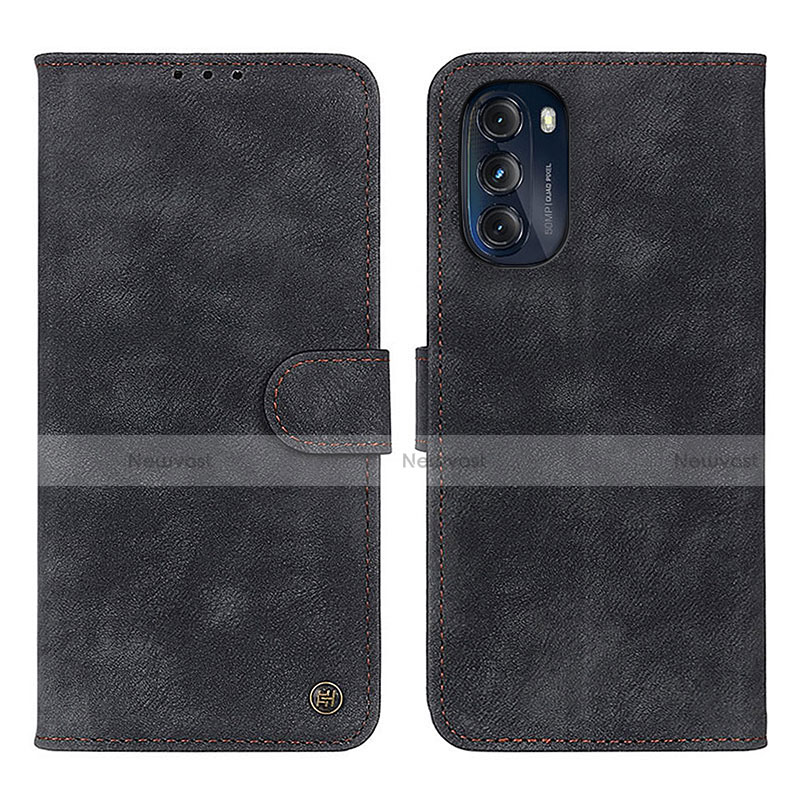 Leather Case Stands Flip Cover Holder N06P for Motorola Moto G 5G (2022)