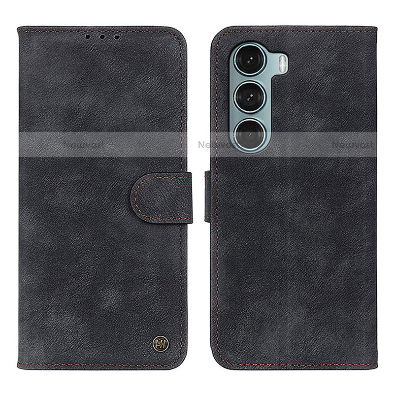 Leather Case Stands Flip Cover Holder N06P for Motorola Moto G200 5G