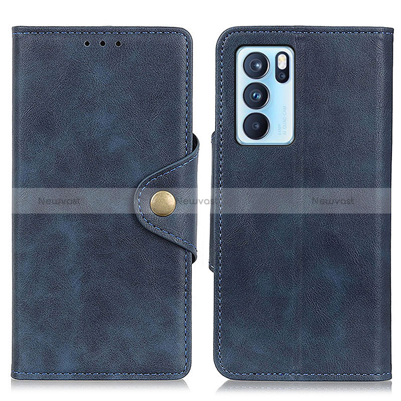 Leather Case Stands Flip Cover Holder N06P for Oppo Reno6 Pro 5G India