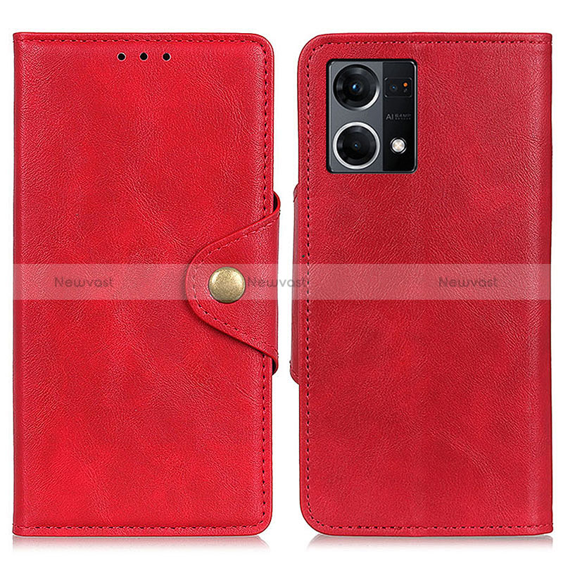 Leather Case Stands Flip Cover Holder N06P for Oppo Reno7 4G