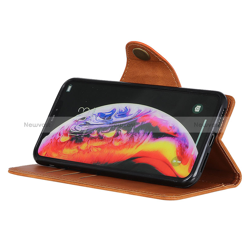 Leather Case Stands Flip Cover Holder N06P for Oppo Reno7 5G