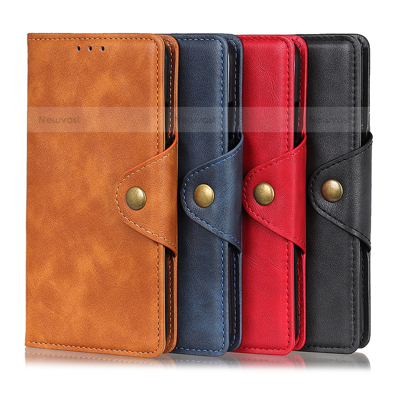 Leather Case Stands Flip Cover Holder N06P for Samsung Galaxy S21 Ultra 5G