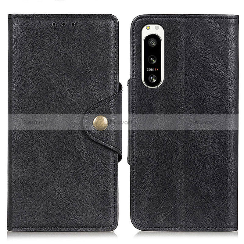 Leather Case Stands Flip Cover Holder N06P for Sony Xperia 5 IV