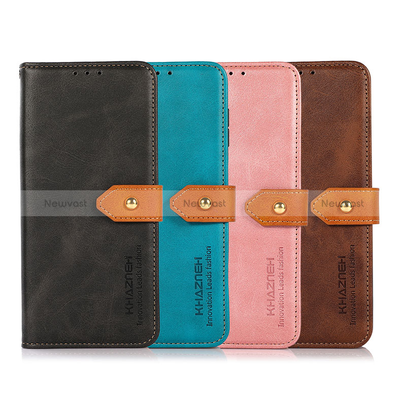 Leather Case Stands Flip Cover Holder N07P for Huawei Honor 90 Lite 5G