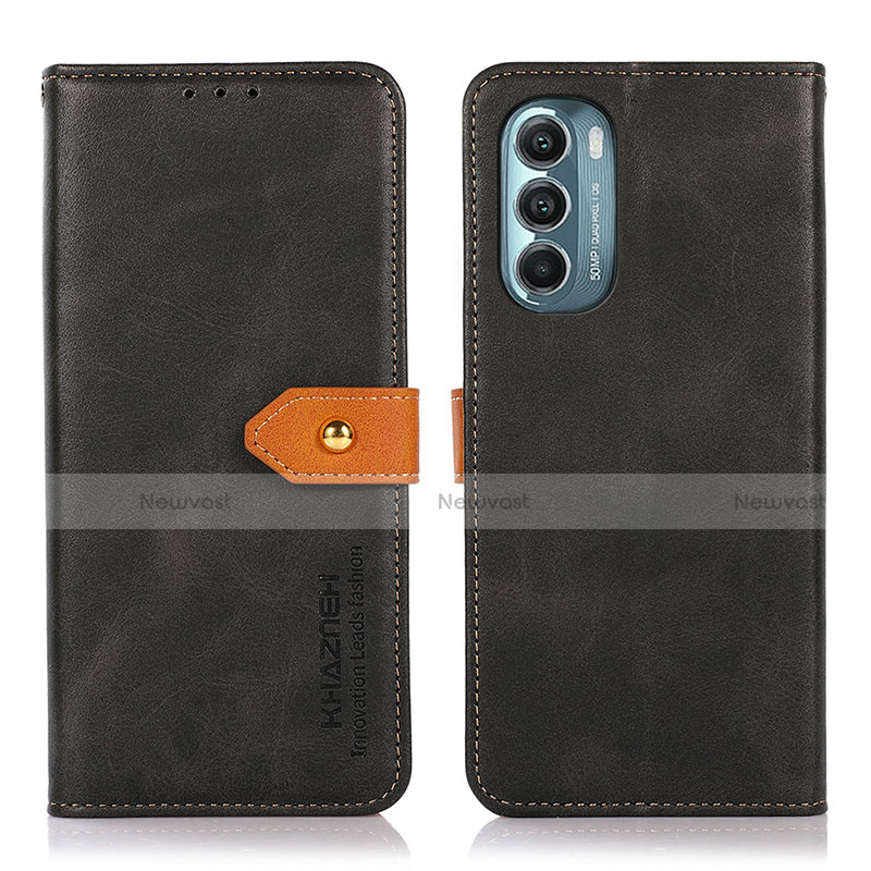Leather Case Stands Flip Cover Holder N07P for Motorola Moto G Stylus (2022) 5G