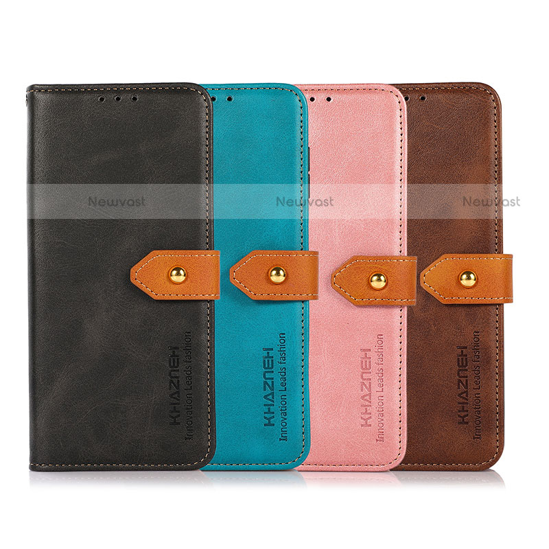 Leather Case Stands Flip Cover Holder N07P for Motorola Moto G100 5G