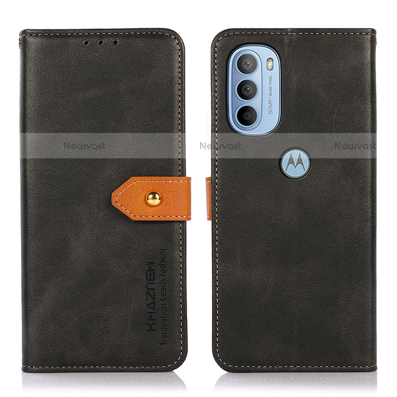 Leather Case Stands Flip Cover Holder N07P for Motorola Moto G31