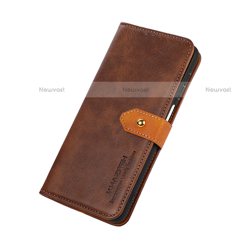 Leather Case Stands Flip Cover Holder N07P for Motorola Moto G51 5G