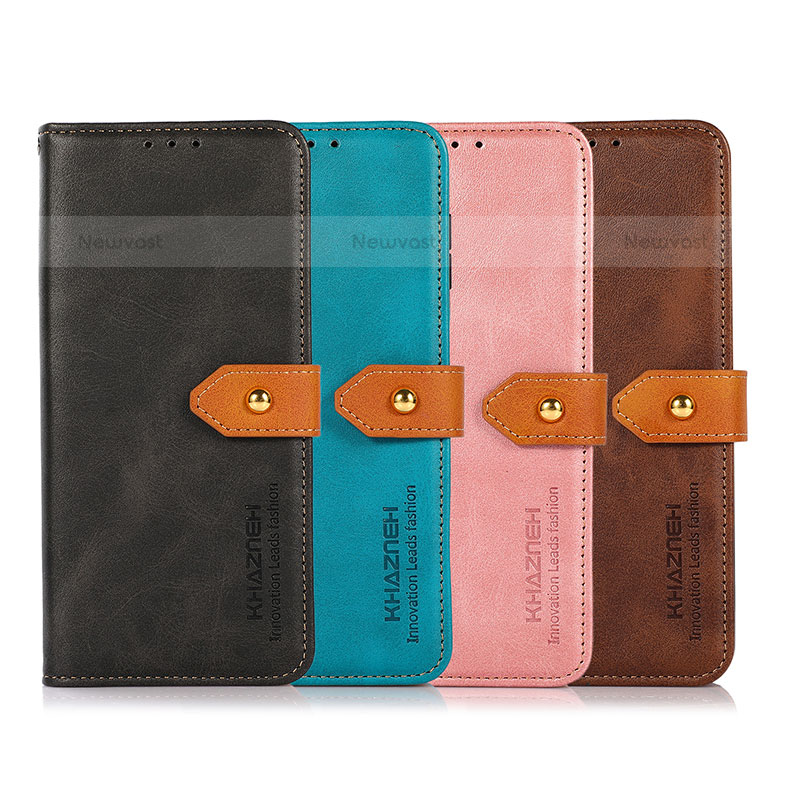 Leather Case Stands Flip Cover Holder N07P for Samsung Galaxy S22 5G