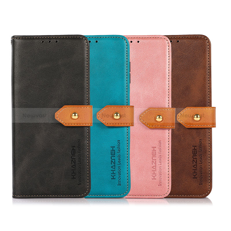 Leather Case Stands Flip Cover Holder N07P for Samsung Galaxy S22 Plus 5G