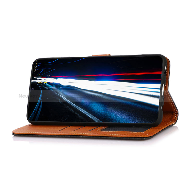 Leather Case Stands Flip Cover Holder N07P for Samsung Galaxy S22 Plus 5G