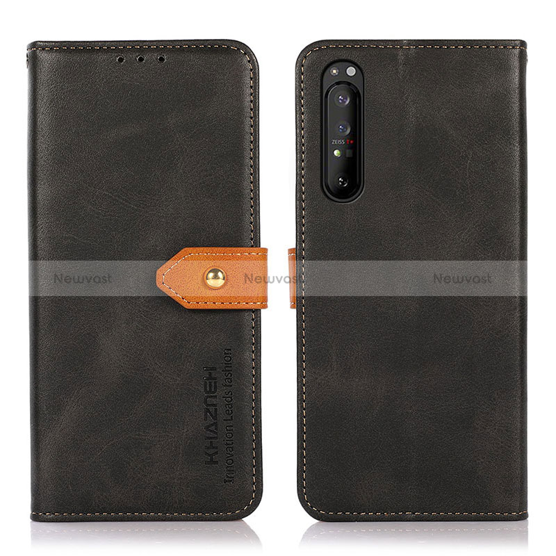 Leather Case Stands Flip Cover Holder N07P for Sony Xperia 1 II