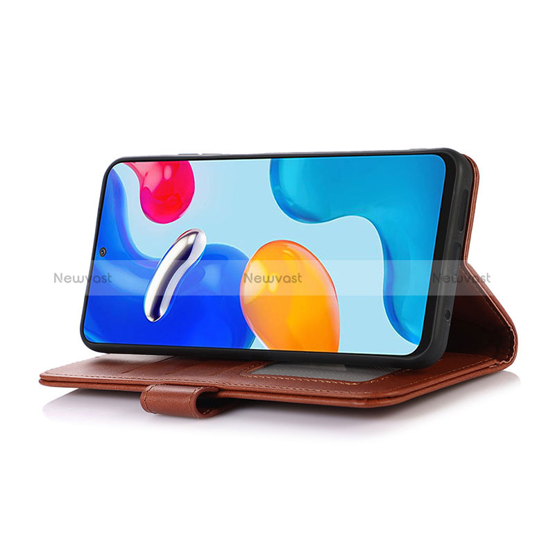 Leather Case Stands Flip Cover Holder N08P for Oppo Reno7 A