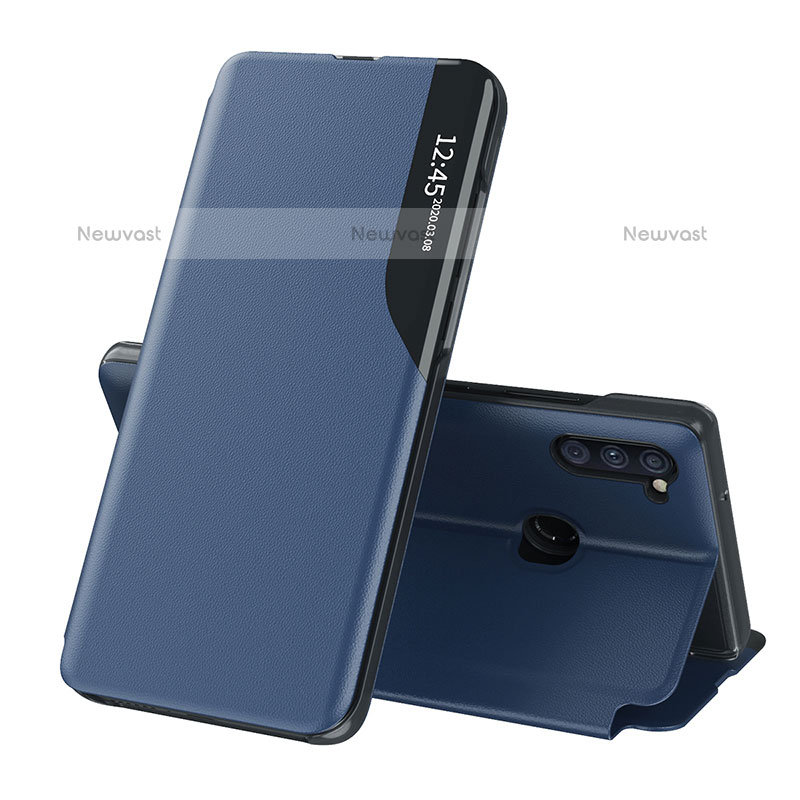 Leather Case Stands Flip Cover Holder QH1 for Samsung Galaxy M11