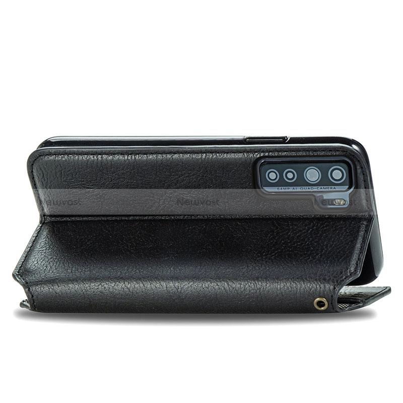 Leather Case Stands Flip Cover Holder S01D for Huawei Nova 7 SE 5G