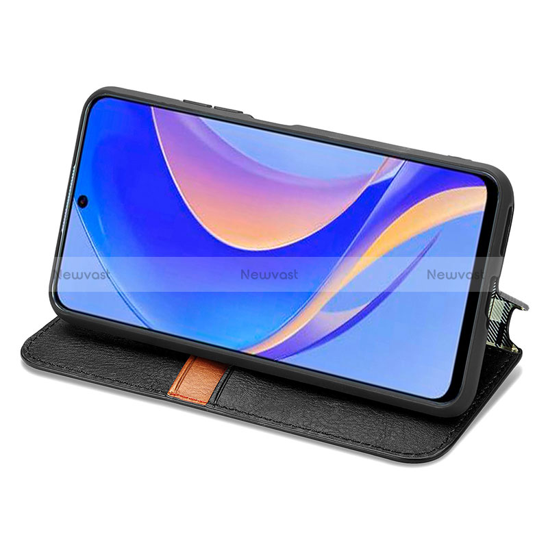 Leather Case Stands Flip Cover Holder S01D for Huawei Nova Y90