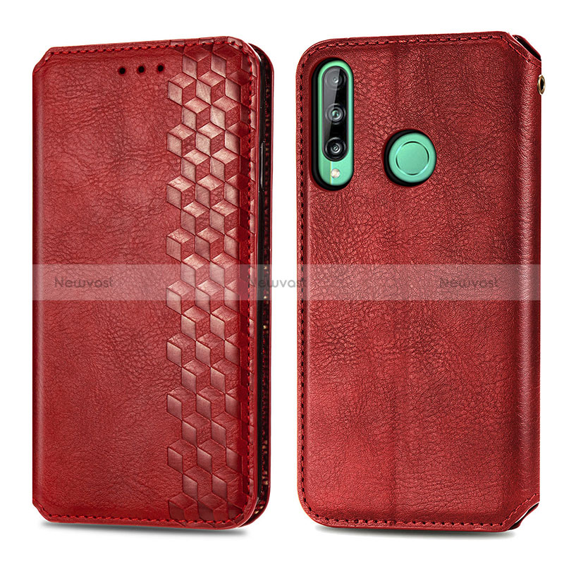 Leather Case Stands Flip Cover Holder S01D for Huawei P40 Lite E