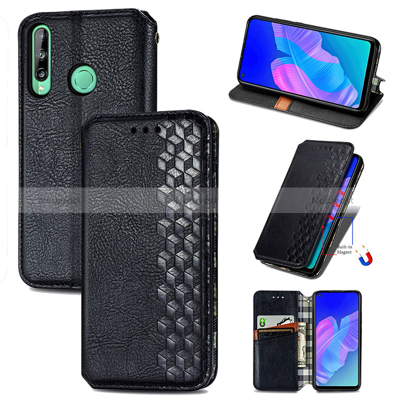 Leather Case Stands Flip Cover Holder S01D for Huawei P40 Lite E