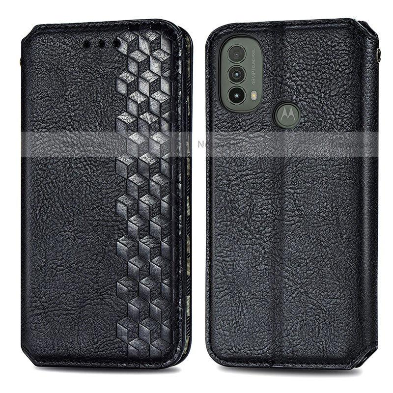 Leather Case Stands Flip Cover Holder S01D for Motorola Moto E30