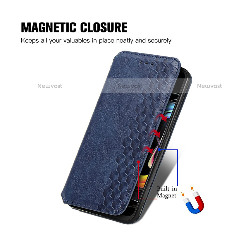 Leather Case Stands Flip Cover Holder S01D for Motorola Moto Edge 20 Lite 5G