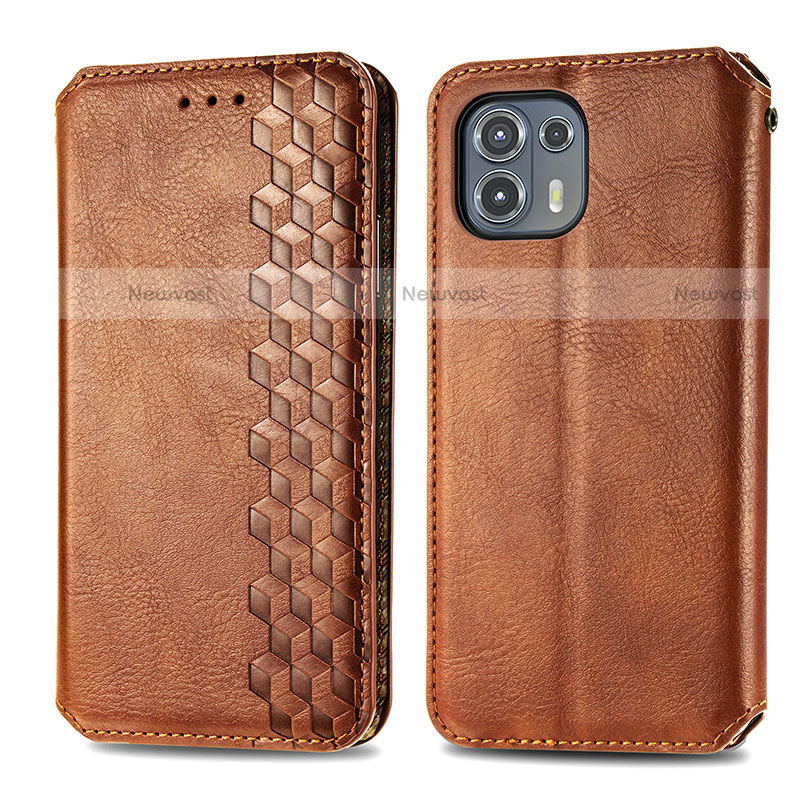 Leather Case Stands Flip Cover Holder S01D for Motorola Moto Edge 20 Lite 5G