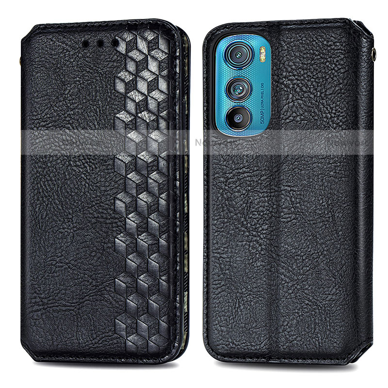 Leather Case Stands Flip Cover Holder S01D for Motorola Moto Edge 30 5G