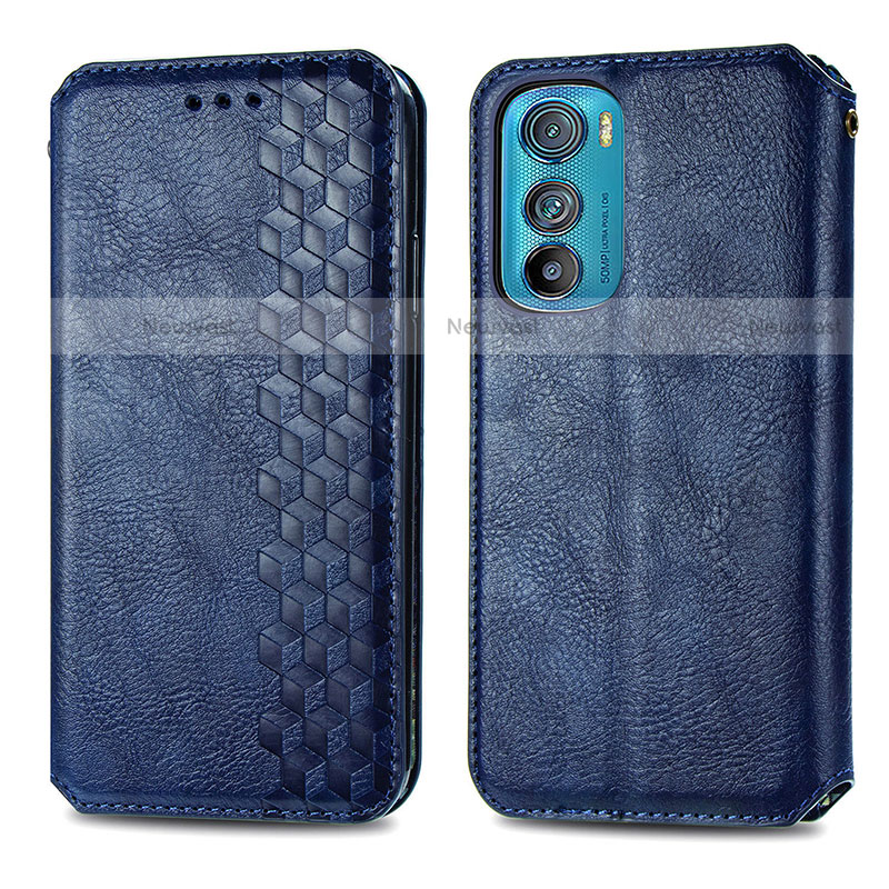 Leather Case Stands Flip Cover Holder S01D for Motorola Moto Edge 30 5G