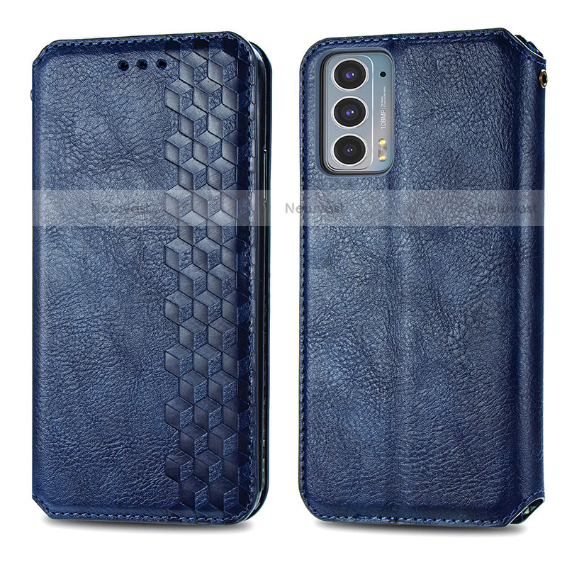 Leather Case Stands Flip Cover Holder S01D for Motorola Moto Edge Lite 5G