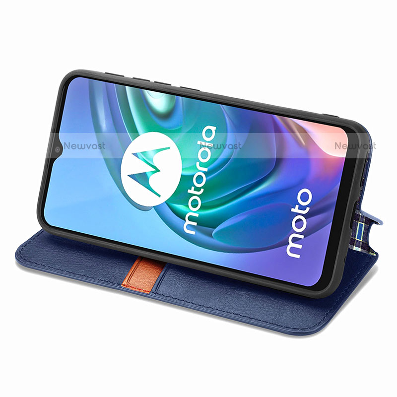 Leather Case Stands Flip Cover Holder S01D for Motorola Moto G20