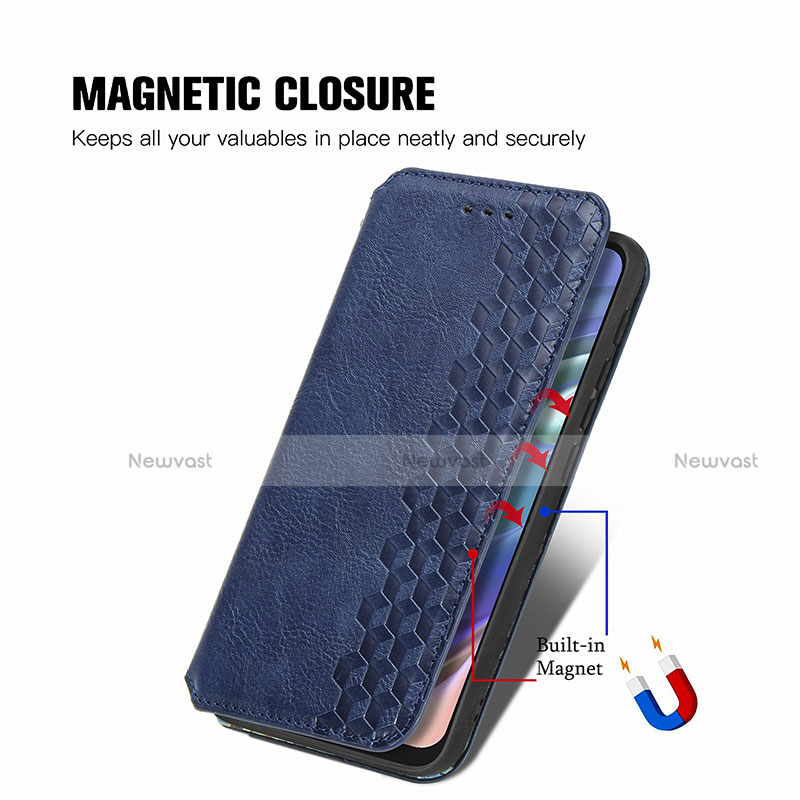 Leather Case Stands Flip Cover Holder S01D for Motorola Moto G30