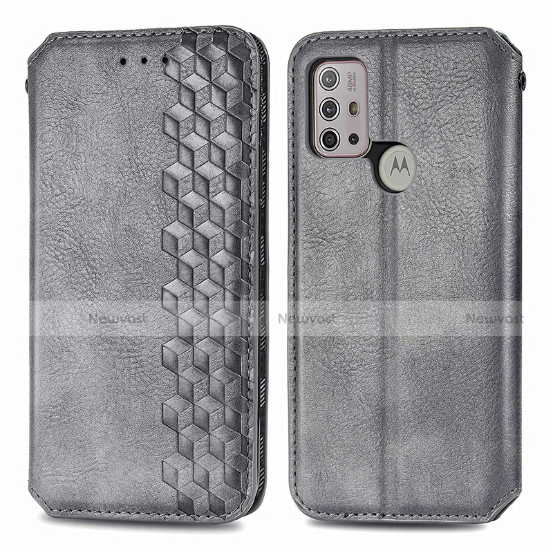 Leather Case Stands Flip Cover Holder S01D for Motorola Moto G30