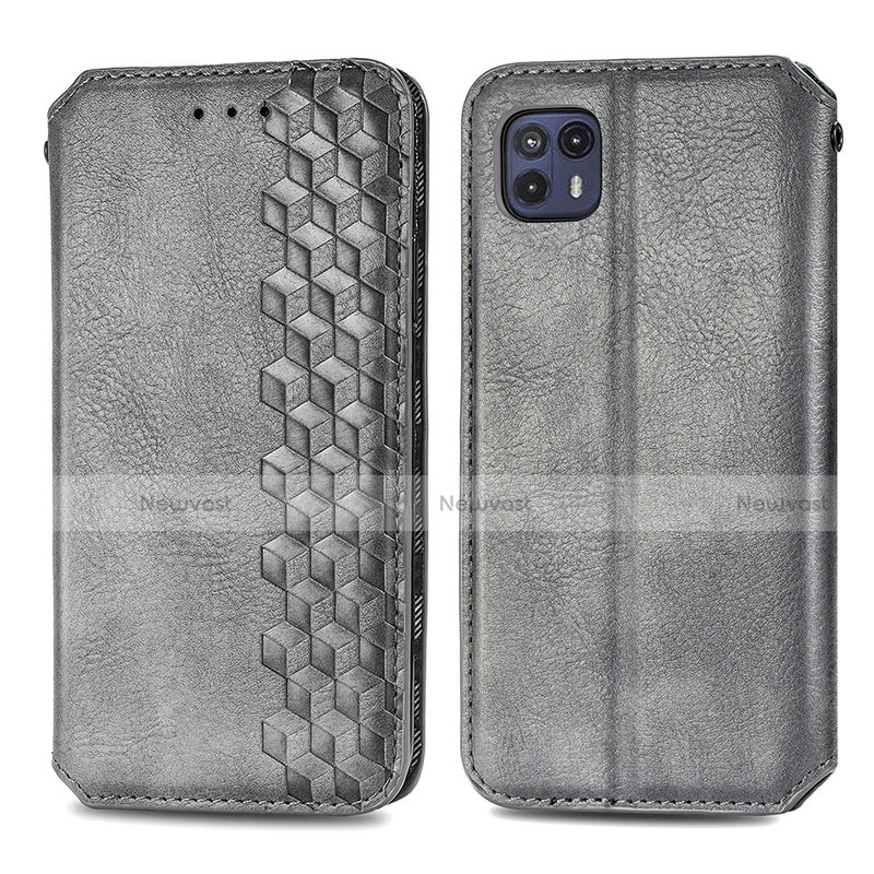Leather Case Stands Flip Cover Holder S01D for Motorola Moto G50 5G