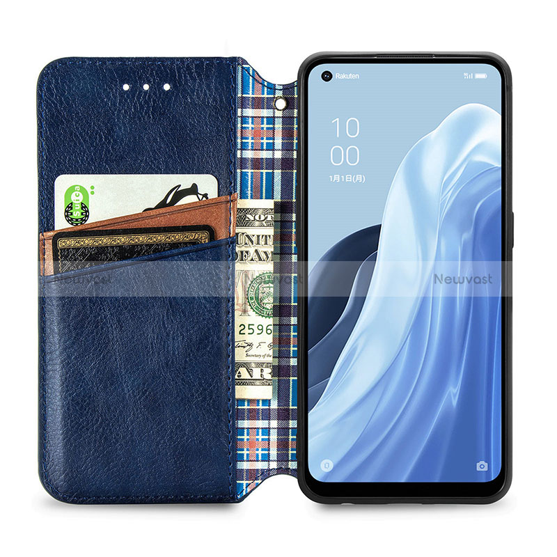 Leather Case Stands Flip Cover Holder S01D for Oppo Reno7 A