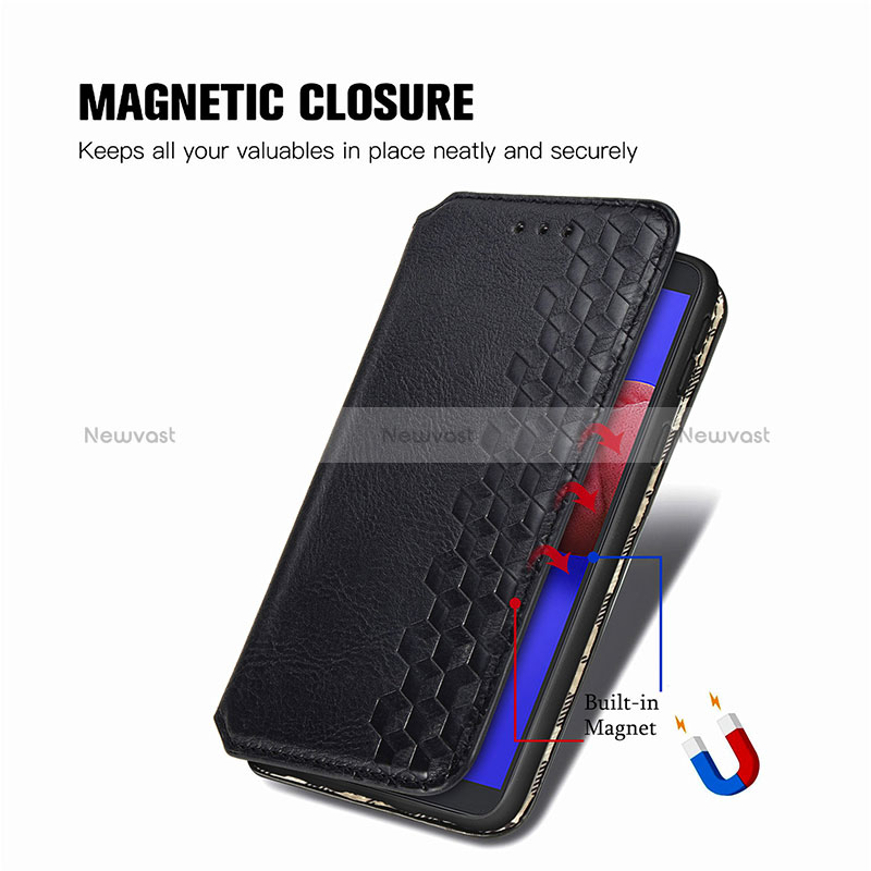 Leather Case Stands Flip Cover Holder S01D for Samsung Galaxy A01 Core