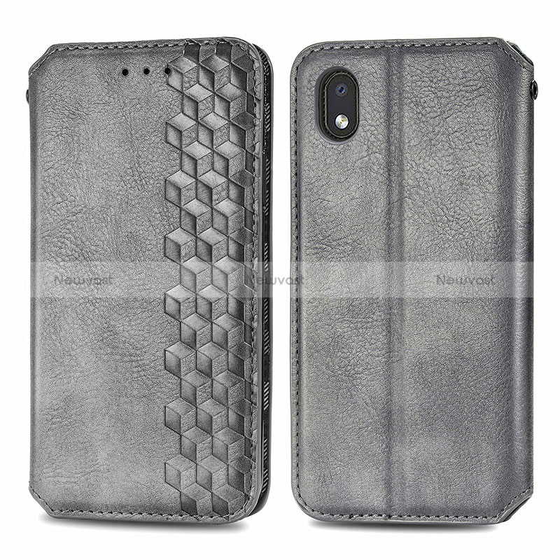 Leather Case Stands Flip Cover Holder S01D for Samsung Galaxy A01 Core