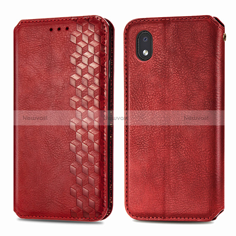 Leather Case Stands Flip Cover Holder S01D for Samsung Galaxy A01 Core