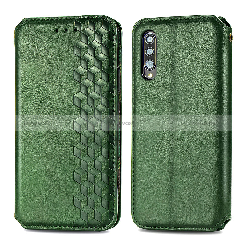 Leather Case Stands Flip Cover Holder S01D for Samsung Galaxy A70