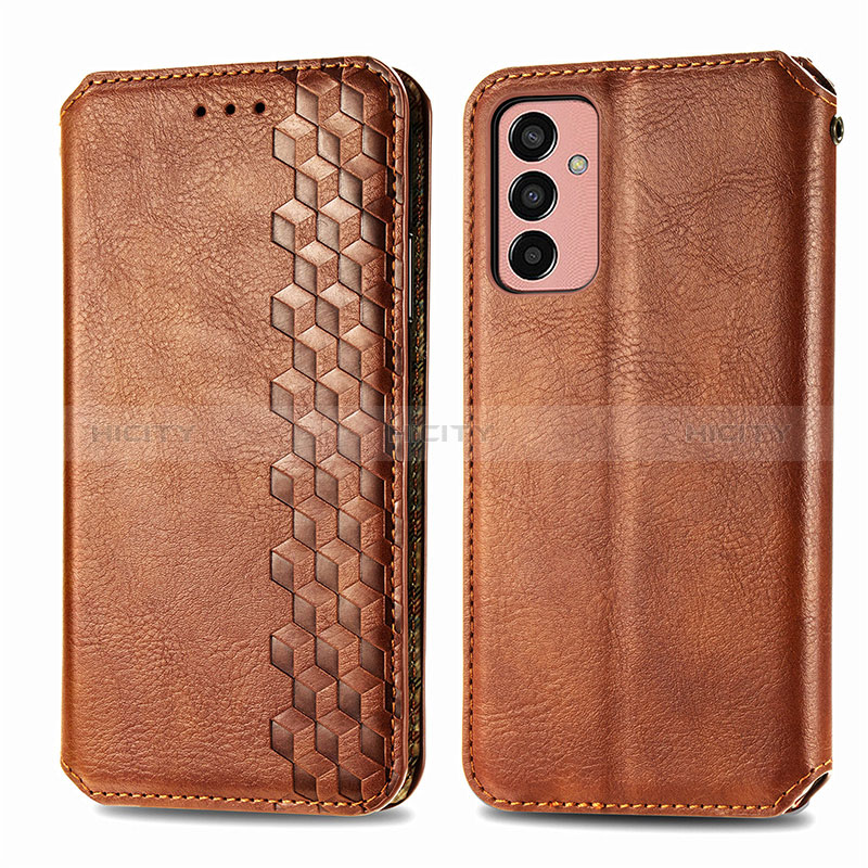 Leather Case Stands Flip Cover Holder S01D for Samsung Galaxy F13 4G
