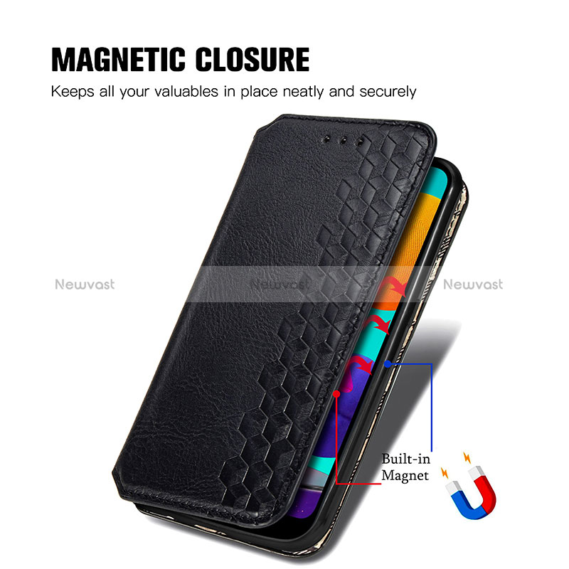 Leather Case Stands Flip Cover Holder S01D for Samsung Galaxy M01